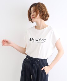 grove | ＜接触冷感・UVカット・ご自宅で洗える＞ロゴプリントフレンチTシャツ(Tシャツ/カットソー)
