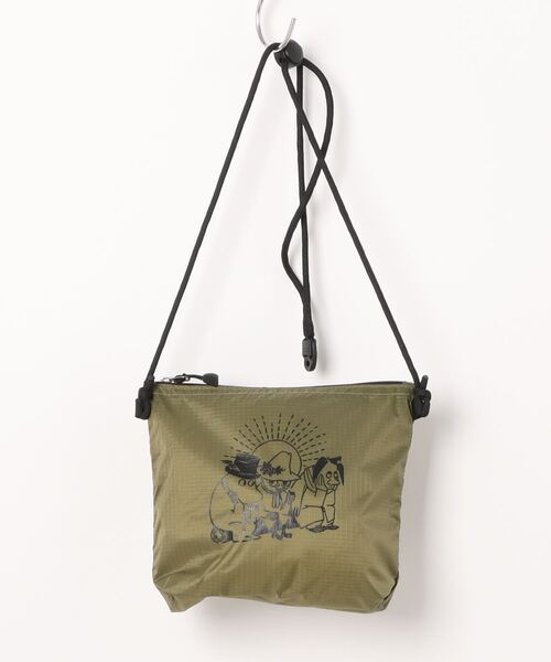 MOOMIN（ムーミン）の「MOOMIN / ムーミン ナイロン サコッシュ nylon BAG WNI（ショルダーバッグ・レディース・オリーブドラブ/ベージュ/ブラック・FREE）」の15枚目の写真