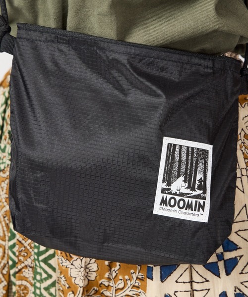 MOOMIN（ムーミン）の「MOOMIN / ムーミン ナイロン サコッシュ nylon BAG WNI（ショルダーバッグ・レディース・オリーブドラブ/ベージュ/ブラック・FREE）」の6枚目の写真