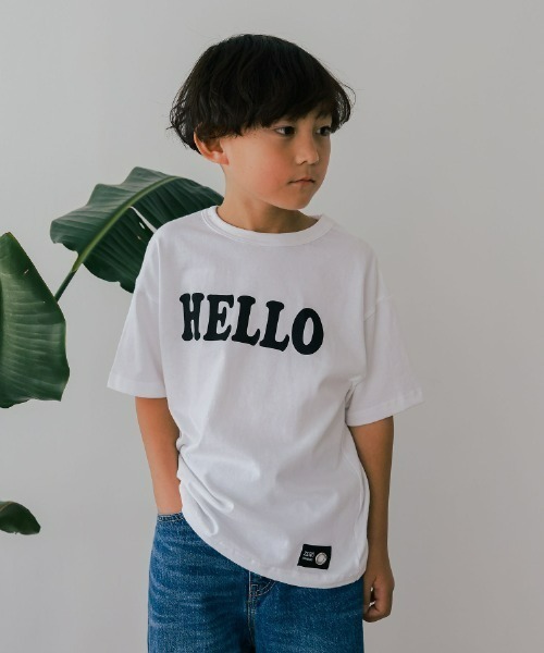 ZERO standerd(ゼロスタンダード)の「ZERO standard/ゼロスタンダード プリントTシャツ(Tシャツ/カットソー・キッズ・ブラック/グレー系その他/オフホワイト/グレー/チャコールグレー/グレー系その他6/ホワイト系その他2/ブラック系その他/ベージュ/ネイビー/ホワイト系その他/ベージュ系その他・100cm/110cm/120cm/130cm/140cm/150cm/160cm)」の6枚目の写真