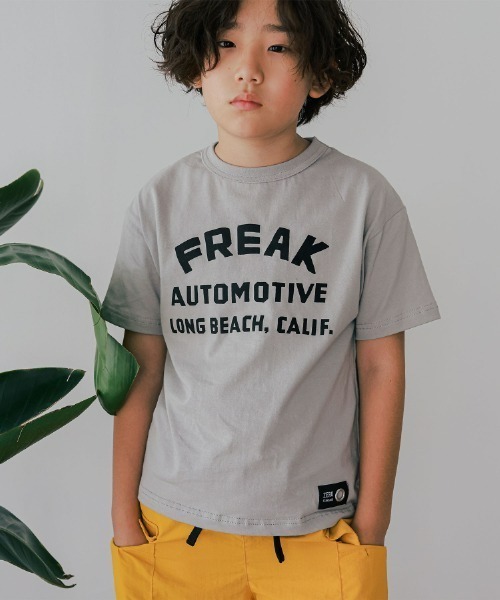 ZERO standerd(ゼロスタンダード)の「ZERO standard/ゼロスタンダード プリントTシャツ(Tシャツ/カットソー・キッズ・ブラック/グレー系その他/オフホワイト/グレー/チャコールグレー/グレー系その他6/ホワイト系その他2/ブラック系その他/ベージュ/ネイビー/ホワイト系その他/ベージュ系その他・100cm/110cm/120cm/130cm/140cm/150cm/160cm)」の7枚目の写真