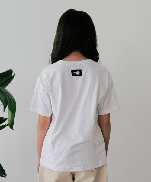 ZERO standerd(ゼロスタンダード)の「ZERO standard/ゼロスタンダード プリントTシャツ(Tシャツ/カットソー・キッズ・ブラック/グレー系その他/オフホワイト/グレー/チャコールグレー/グレー系その他6/ホワイト系その他2/ブラック系その他/ベージュ/ネイビー/ホワイト系その他/ベージュ系その他・100cm/110cm/120cm/130cm/140cm/150cm/160cm)」の14枚目の写真