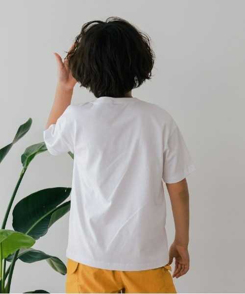 ZERO standerd(ゼロスタンダード)の「ZERO standard/ゼロスタンダード プリントTシャツ(Tシャツ/カットソー・キッズ・ブラック/グレー系その他/オフホワイト/グレー/チャコールグレー/グレー系その他6/ホワイト系その他2/ブラック系その他/ベージュ/ネイビー/ホワイト系その他/ベージュ系その他・100cm/110cm/120cm/130cm/140cm/150cm/160cm)」の15枚目の写真
