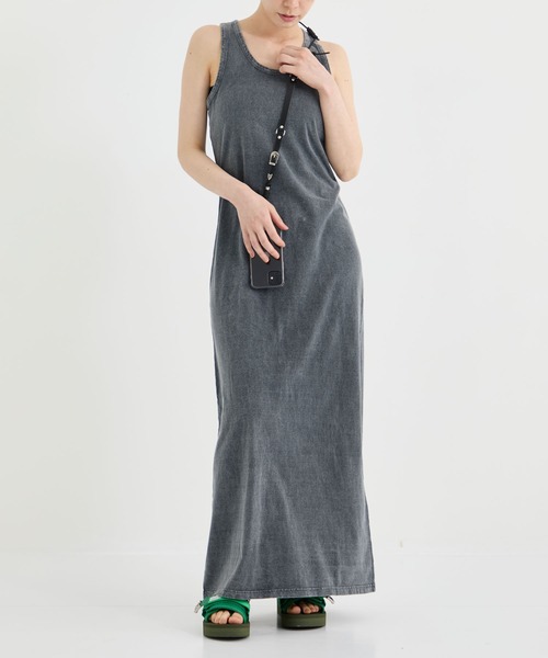 INSCRIRE/アンスクリア】Bleach T/T Dress/コットンブリーチT