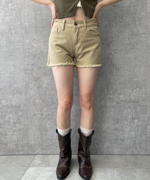 セール】DISPARK/フリンジショートパンツ（デニムパンツ