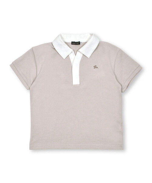 BeBe（ベベ）の「スキッパーカラーカノコ半袖ポロシャツ(100~140cm)（ポロシャツ・キッズ・ブルー/ベージュ・110cm/100cm/120cm/130cm/140cm）」の17枚目の写真