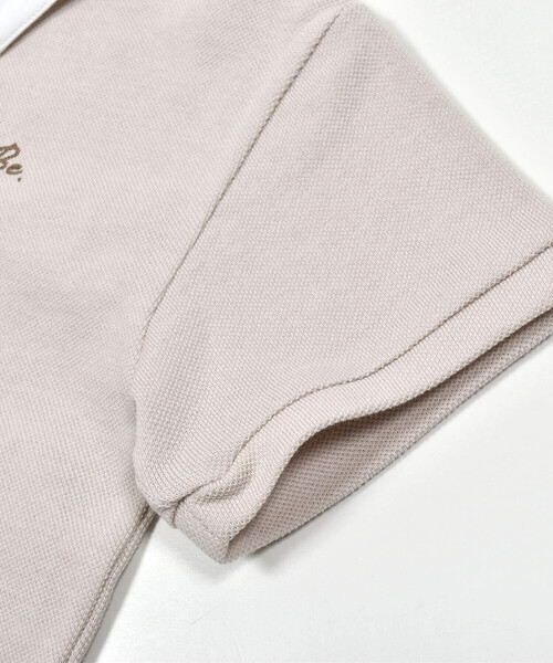 BeBe（ベベ）の「スキッパーカラーカノコ半袖ポロシャツ(100~140cm)（ポロシャツ・キッズ・ブルー/ベージュ・110cm/100cm/120cm/130cm/140cm）」の22枚目の写真