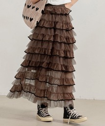DAY CLOSET | レディース ティアードフリルロングスカート(スカート)