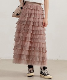 DAY CLOSET | レディース ティアードフリルロングスカート(スカート)