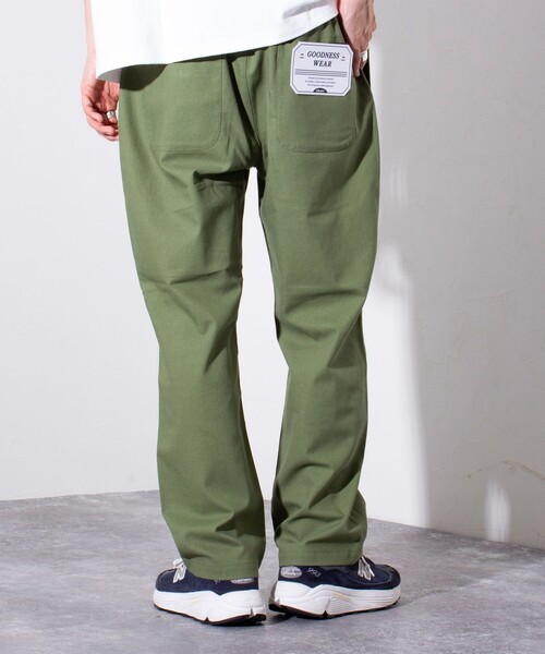 GLOSTER（グロスター）の「【GLOSTER/グロスター】GOODNESS サマー イージーパンツ シェフパンツ（その他パンツ・メンズ・グレー系その他/サックスブルー/ネイビー/ホワイト系その他/オリーブ/キナリ・M/S/L）」の5枚目の写真