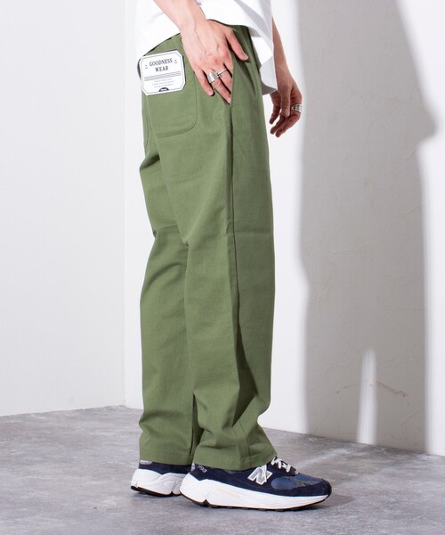 GLOSTER（グロスター）の「【GLOSTER/グロスター】GOODNESS サマー イージーパンツ シェフパンツ（その他パンツ・メンズ・グレー系その他/サックスブルー/ネイビー/ホワイト系その他/オリーブ/キナリ・M/S/L）」の21枚目の写真