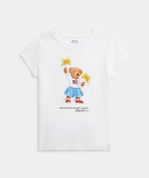 POLO RALPH LAUREN CHILDRENSWEAR(ポロ ラルフ ローレン チルドレンズウェア)の「Polo ベア コットン ジャージー Tシャツ(Tシャツ/カットソー・キッズ・ホワイト・3/4/6)」の1枚目の写真