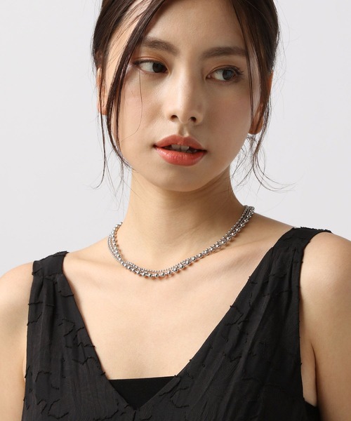 BAYFLOW（ベイフロー）の「ステンレス 3連ボールチェーンネックレス（ネックレス・レディース・シルバー/ゴールド・FREE）」の2枚目の写真