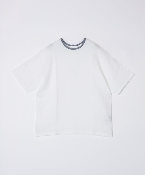 SHIPS（シップス）の「SHIPS: Herdmans リネン 2WAY プルオーバー Tシャツ（Tシャツ/カットソー・メンズ・ネイビー/コバルトブルー/ホワイト/カーキ・SMALL/MEDIUM/LARGE/X-LARGE）」の6枚目の写真