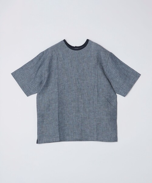 セール】SHIPS: Herdmans リネン 2WAY プルオーバー Tシャツ（T