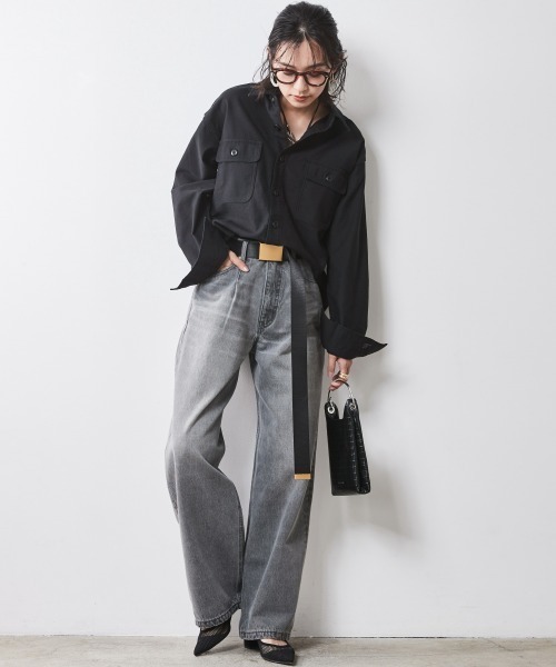 CHIC STYLE(シックスタイル)の「ナイロンテープベルト<大きいサイズ有>シックスタイル(ベルト・レディース・ブラック/カーキ/カーキ系1・1/3/2)」の18枚目の写真