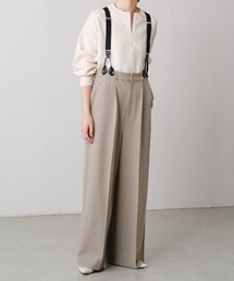 COLLAGE GALLARDAGALANTE | サスペンダー付きワイドパンツ(その他パンツ)