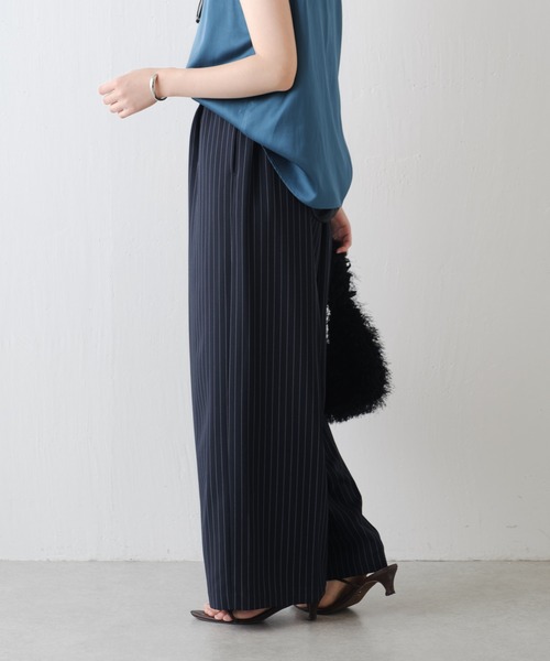 COLLAGE GALLARDAGALANTE（コラージュガリャルダガランテ）の「サスペンダーワイドスラックス（その他パンツ・レディース・ベージュ/ネイビー・FREE）」の21枚目の写真