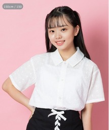 【VIVIAN BLUE】前あきシャツレイヤード