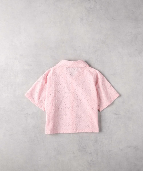 Right-on（ライトオン）の「【VIVIAN BLUE】前あきシャツレイヤード（シャツ/ブラウス・キッズ・ピンク/ホワイト・120/130/140/150）」の16枚目の写真