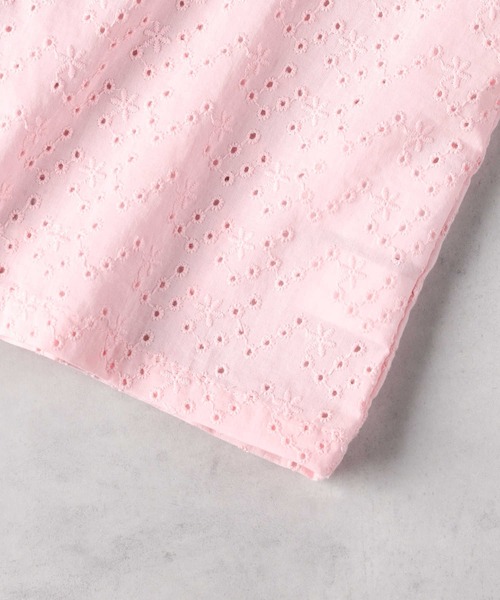 Right-on（ライトオン）の「【VIVIAN BLUE】前あきシャツレイヤード（シャツ/ブラウス・キッズ・ピンク/ホワイト・120/130/140/150）」の19枚目の写真