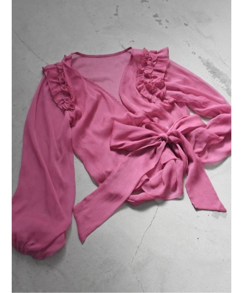 セール】2way cache-coeur blouse（シャツ/ブラウス）｜Katrin