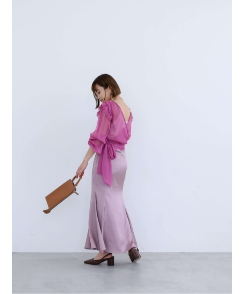 Katrin TOKYO(カトリーントーキョー)の「2way cache-coeur blouse(シャツ/ブラウス・レディース・ブラック系その他/グリーン系その他/ホワイト/ピンク・XS/FREE)」の20枚目の写真