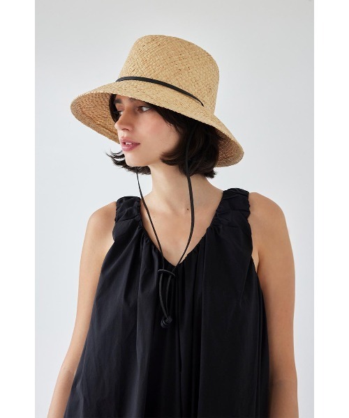 セール】Raffia Hat With Code /天然草木ハット（ハット