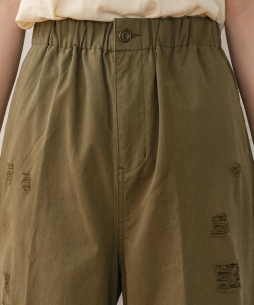 eLur(エラー)の「ミリタリーダメージパンツ(カーゴパンツ・レディース・カーキ/ブラウン/ネイビー・LARGE/MEDIUM)」の18枚目の写真