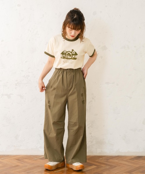 eLur(エラー)の「ミリタリーダメージパンツ(カーゴパンツ・レディース・カーキ/ブラウン/ネイビー・LARGE/MEDIUM)」の15枚目の写真
