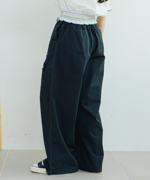 eLur(エラー)の「ミリタリーダメージパンツ(カーゴパンツ・レディース・カーキ/ブラウン/ネイビー・LARGE/MEDIUM)」の12枚目の写真