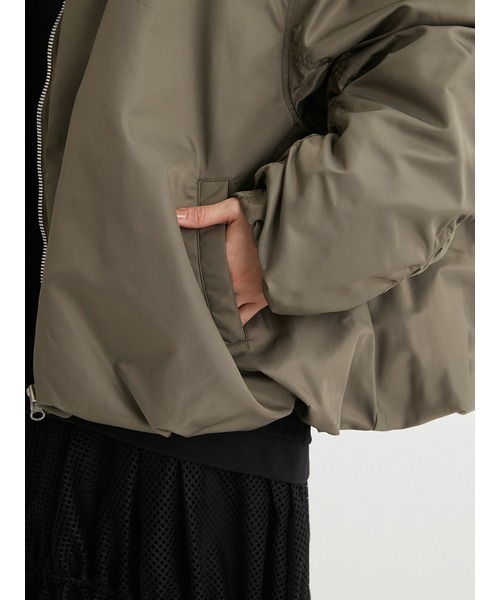 emmi撥水リブカラーバルーンデザインブルゾン 0サイズ emmi（エミ）の「撥水リブカラーバルーンデザインブルゾン