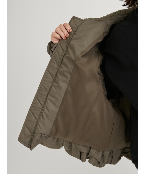 emmi エミ★撥水リブカラーバルーンデザインブルゾン emmi（エミ）の「撥水リブカラーバルーンデザインブルゾン