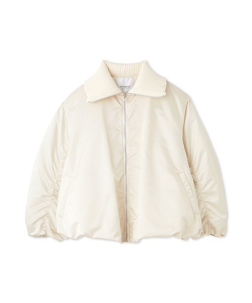 emmi（エミ）の「撥水リブカラーバルーンデザインブルゾン