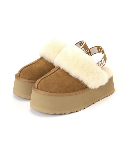 UGG（アグ）の「UGG（アグ）Funkette/111347（サンダル・レディース・ベージュ/ブラウン/ブラック・8/7/6）」の14枚目の写真