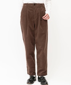 コーデュロイタックテーパードパンツ