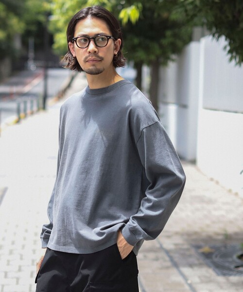 PENDLETON(ペンドルトン)の「【別注】PENDLETON / ピグメント ロングスリーブ T(Tシャツ/カットソー・メンズ・グレイッシュベージュ/グレイッシュブルー/チャコールグレー・SMALL/MEDIUM/LARGE/X-LARGE)」の2枚目の写真