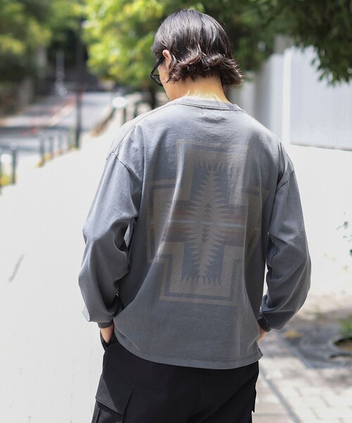 PENDLETON(ペンドルトン)の「【別注】PENDLETON / ピグメント ロングスリーブ T(Tシャツ/カットソー・メンズ・グレイッシュベージュ/グレイッシュブルー/チャコールグレー・SMALL/MEDIUM/LARGE/X-LARGE)」の16枚目の写真