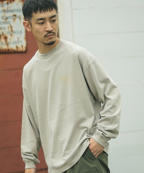 PENDLETON(ペンドルトン)の「【別注】PENDLETON / ピグメント ロングスリーブ T(Tシャツ/カットソー・メンズ・グレイッシュベージュ/グレイッシュブルー/チャコールグレー・SMALL/MEDIUM/LARGE/X-LARGE)」の12枚目の写真