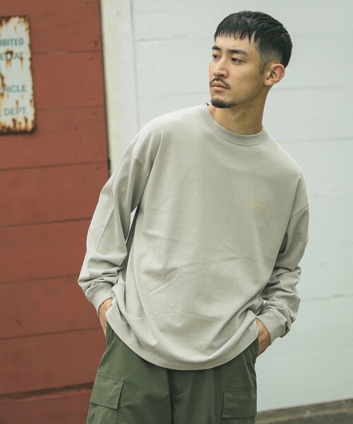 PENDLETON(ペンドルトン)の「【別注】PENDLETON / ピグメント ロングスリーブ T(Tシャツ/カットソー・メンズ・グレイッシュベージュ/グレイッシュブルー/チャコールグレー・SMALL/MEDIUM/LARGE/X-LARGE)」の10枚目の写真