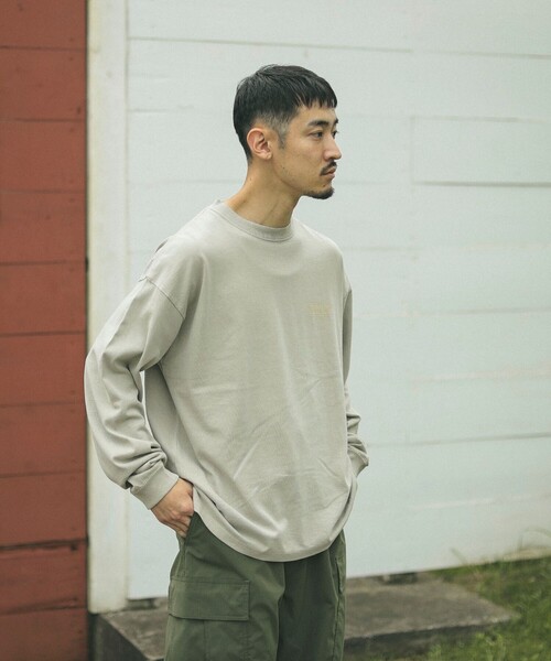 PENDLETON(ペンドルトン)の「【別注】PENDLETON / ピグメント ロングスリーブ T(Tシャツ/カットソー・メンズ・グレイッシュベージュ/グレイッシュブルー/チャコールグレー・SMALL/MEDIUM/LARGE/X-LARGE)」の9枚目の写真