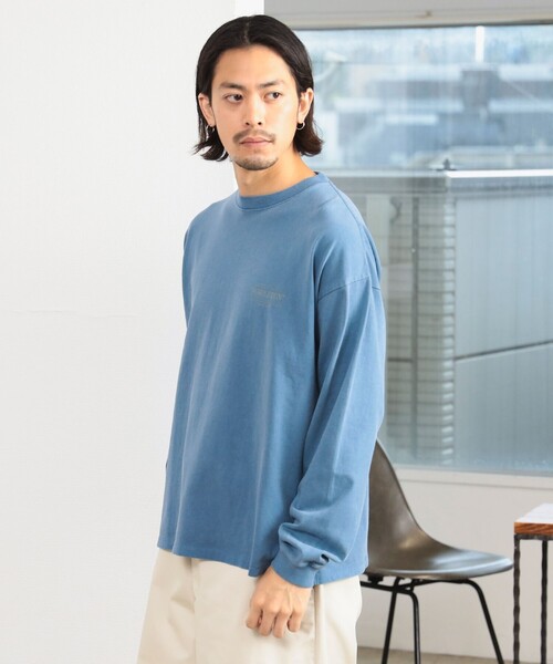 PENDLETON(ペンドルトン)の「【別注】PENDLETON / ピグメント ロングスリーブ T(Tシャツ/カットソー・メンズ・グレイッシュベージュ/グレイッシュブルー/チャコールグレー・SMALL/MEDIUM/LARGE/X-LARGE)」の6枚目の写真