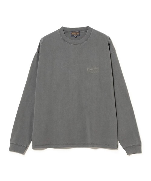 PENDLETON(ペンドルトン)の「【別注】PENDLETON / ピグメント ロングスリーブ T(Tシャツ/カットソー・メンズ・グレイッシュベージュ/グレイッシュブルー/チャコールグレー・SMALL/MEDIUM/LARGE/X-LARGE)」の4枚目の写真