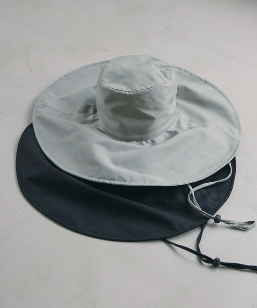 HOLLINGWORTH COUNTRY OUTFITTERS(ホリングワース カントリーアウトフィッターズ)の「【Hollingworth Country Outfitters】Sunbeamハット(ハット・レディース・グレー/ブラック・FREE)」の6枚目の写真