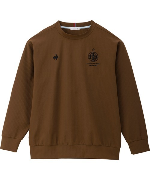 le coq sportif（ルコックスポルティフ）の「LCS プリューム リブクロス クルーネックスウェット（スウェット・メンズ・ブラウン/ブラック・L/XL/M）」の4枚目の写真