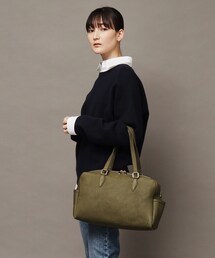 HIROFU（ヒロフ）の「【アルタレーナ】ヌバック レザーハンドバッグ M 本革（商品番号：P25-38402）（ハンドバッグ）」