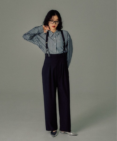 LEPSIM（レプシィム）の「【FOR I SERIES】アソートサスペンダーパンツ　145443（その他パンツ・レディース・ネイビー/グレー/ブラック・FREE）」の2枚目の写真