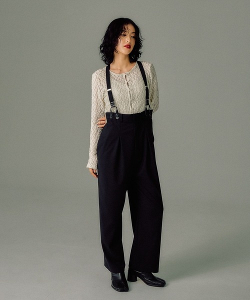 LEPSIM（レプシィム）の「【FOR I SERIES】アソートサスペンダーパンツ　145443（その他パンツ・レディース・ネイビー/グレー/ブラック・FREE）」の14枚目の写真