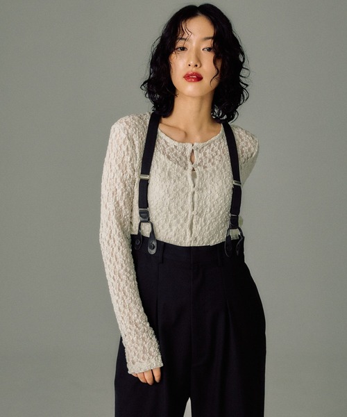 LEPSIM（レプシィム）の「【FOR I SERIES】アソートサスペンダーパンツ　145443（その他パンツ・レディース・ネイビー/グレー/ブラック・FREE）」の16枚目の写真