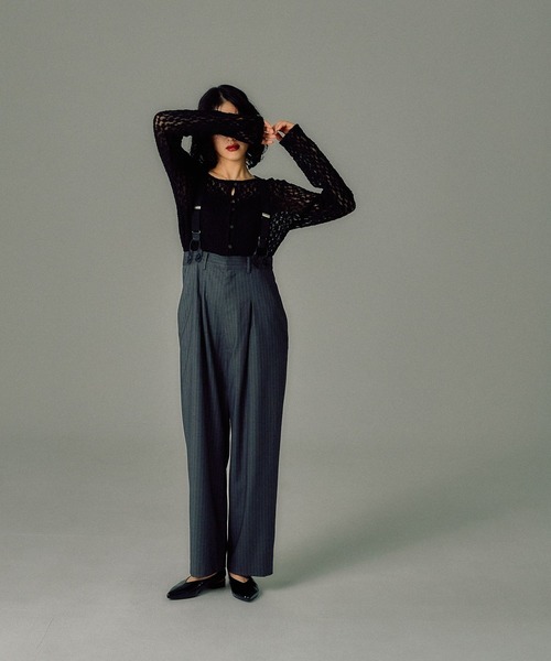 LEPSIM（レプシィム）の「【FOR I SERIES】アソートサスペンダーパンツ　145443（その他パンツ・レディース・ネイビー/グレー/ブラック・FREE）」の20枚目の写真